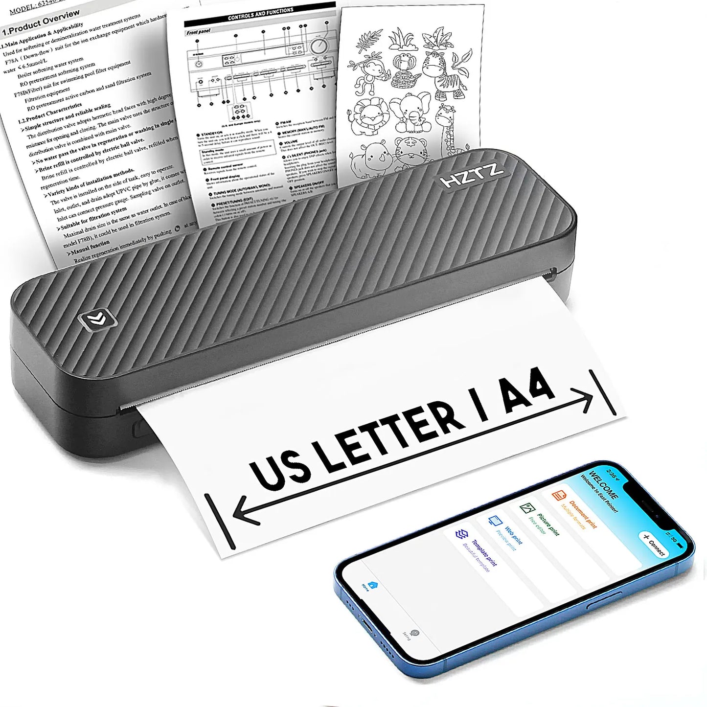 Inkless Portable Printer By TheUniQiuck