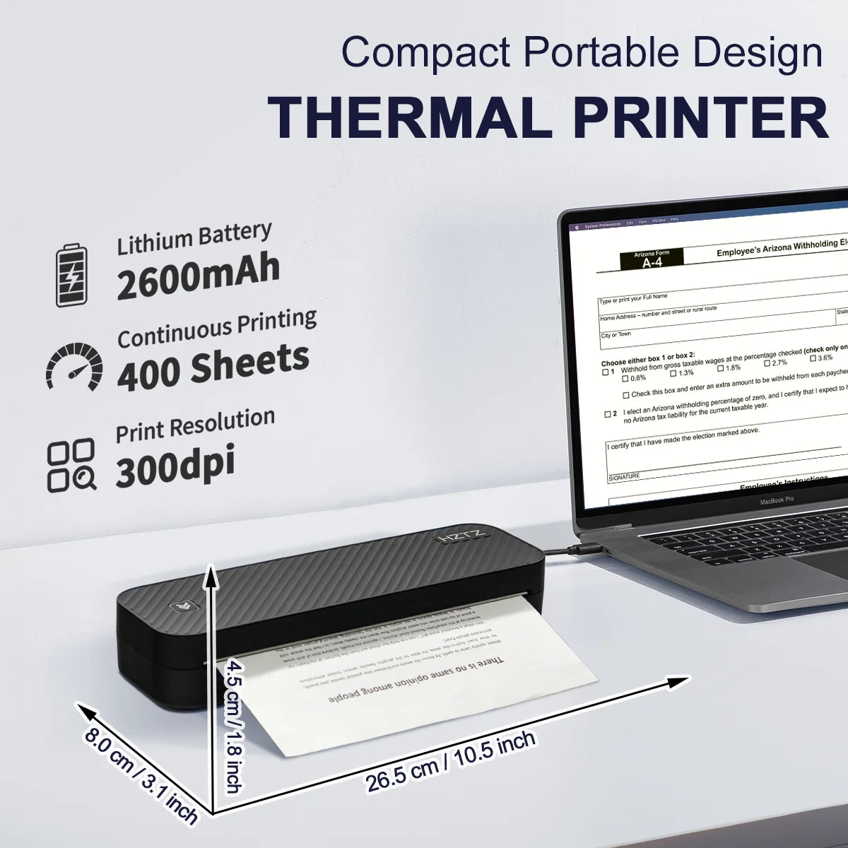 Inkless Portable Printer By TheUniQiuck