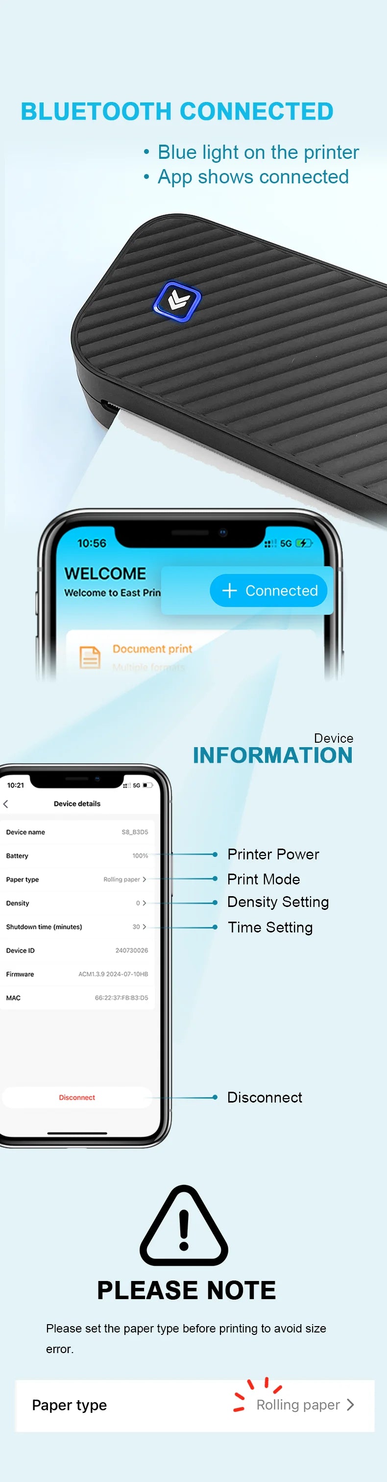 Inkless Portable Printer By TheUniQiuck