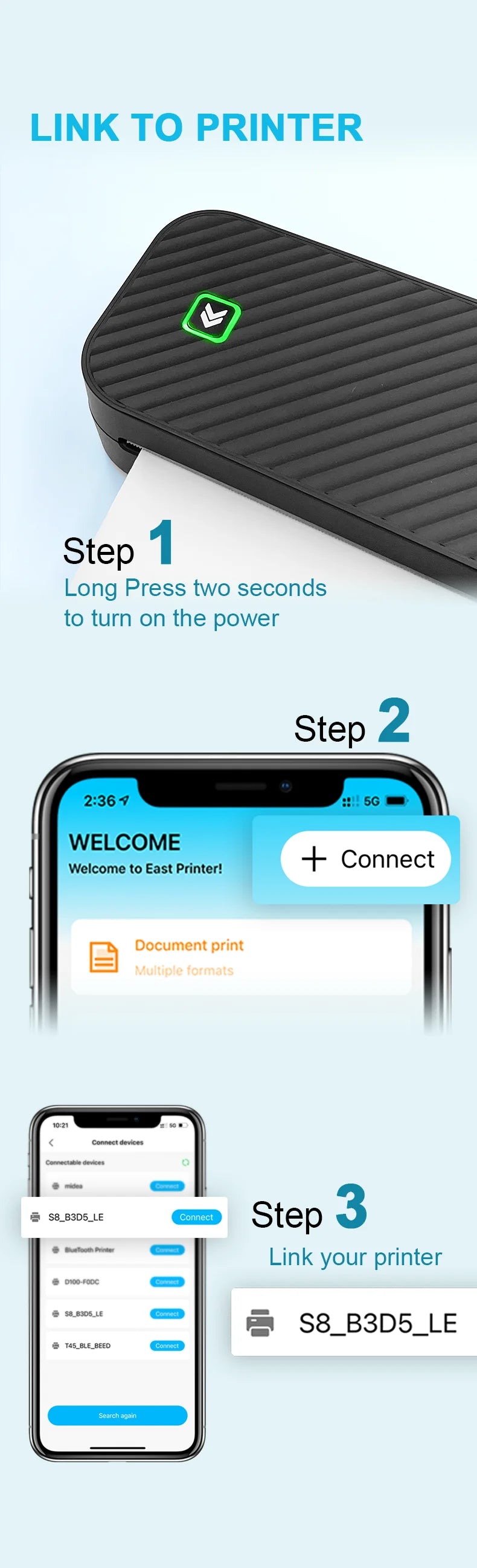 Inkless Portable Printer By TheUniQiuck