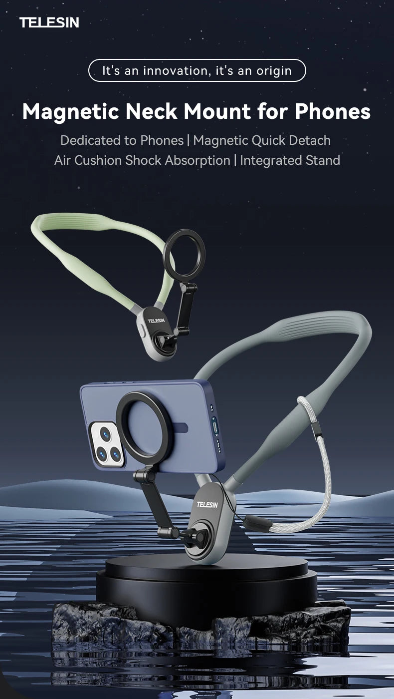 TUQ Silicone Magnetic Quick Release Neck Mount