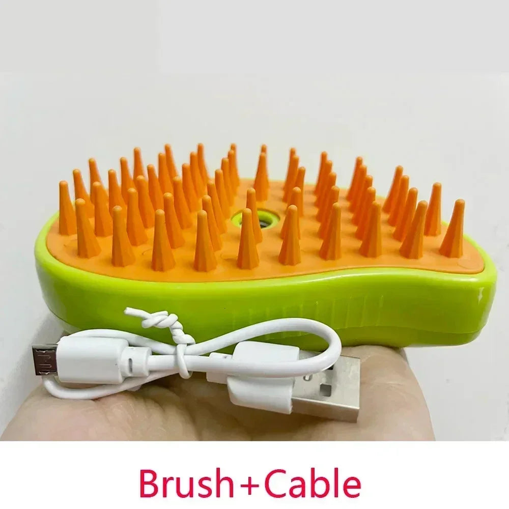 Cat/Dog Steam Silicon Brush For Hair Grooming