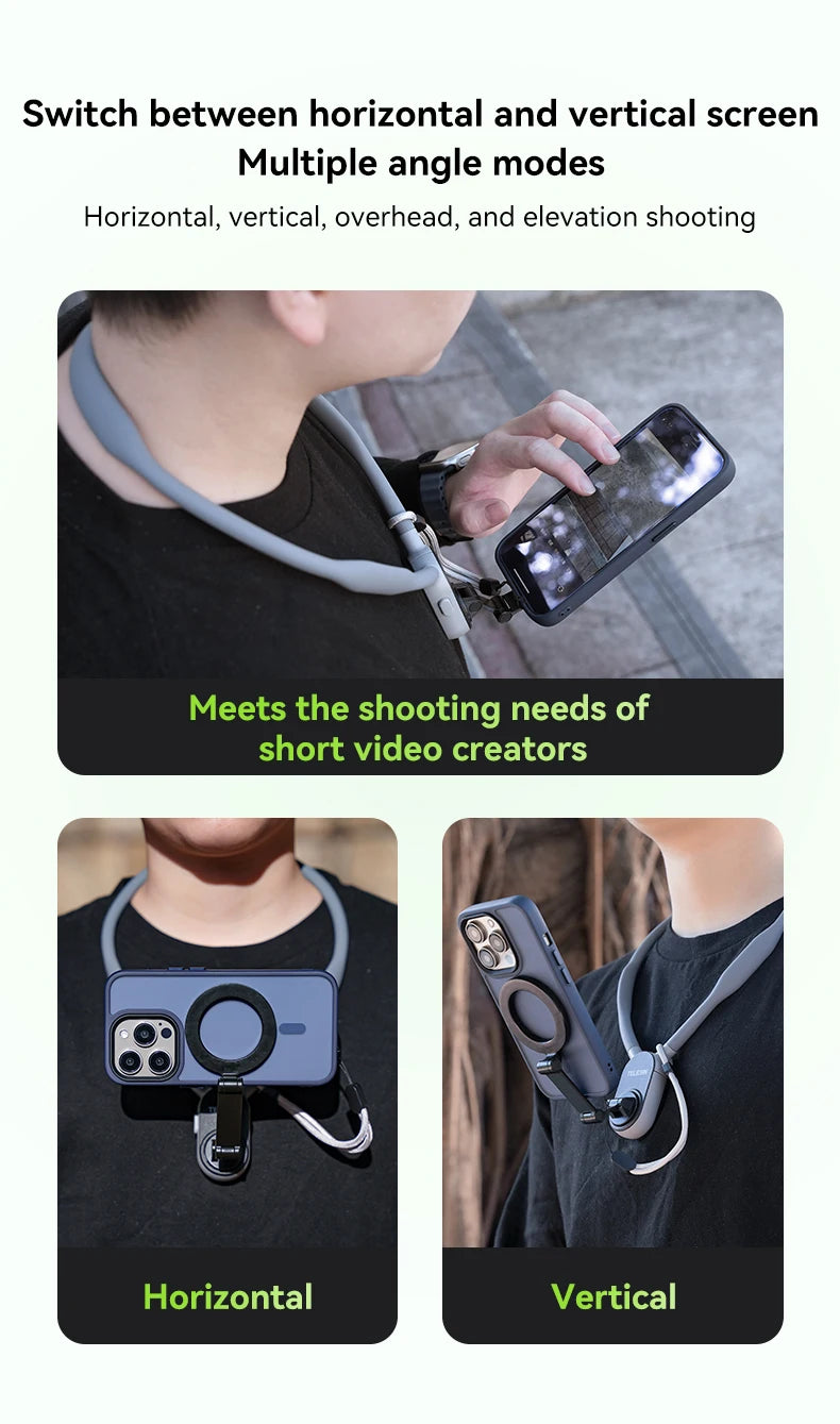TUQ Silicone Magnetic Quick Release Neck Mount