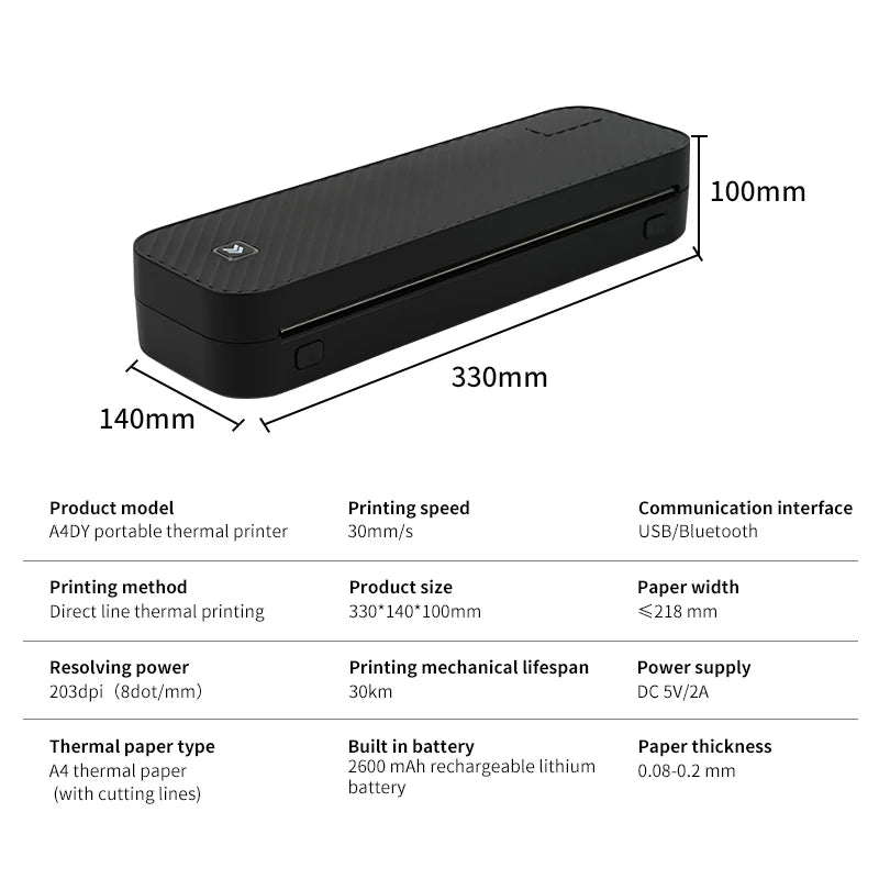 Inkless Portable Printer By TheUniQiuck