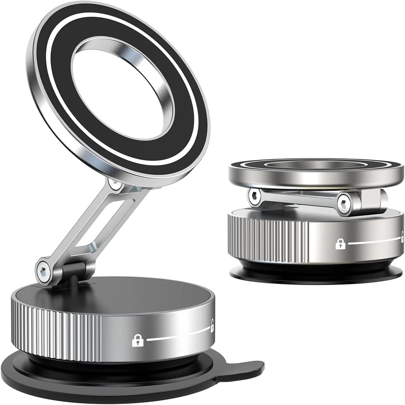 Magnetic Aluminum Alloy Car Phone Holder with 360° Rotation