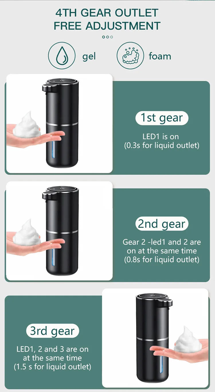 Touchless Soap Dispenser Foam and Liquid Mode for Bathroom Kitchen