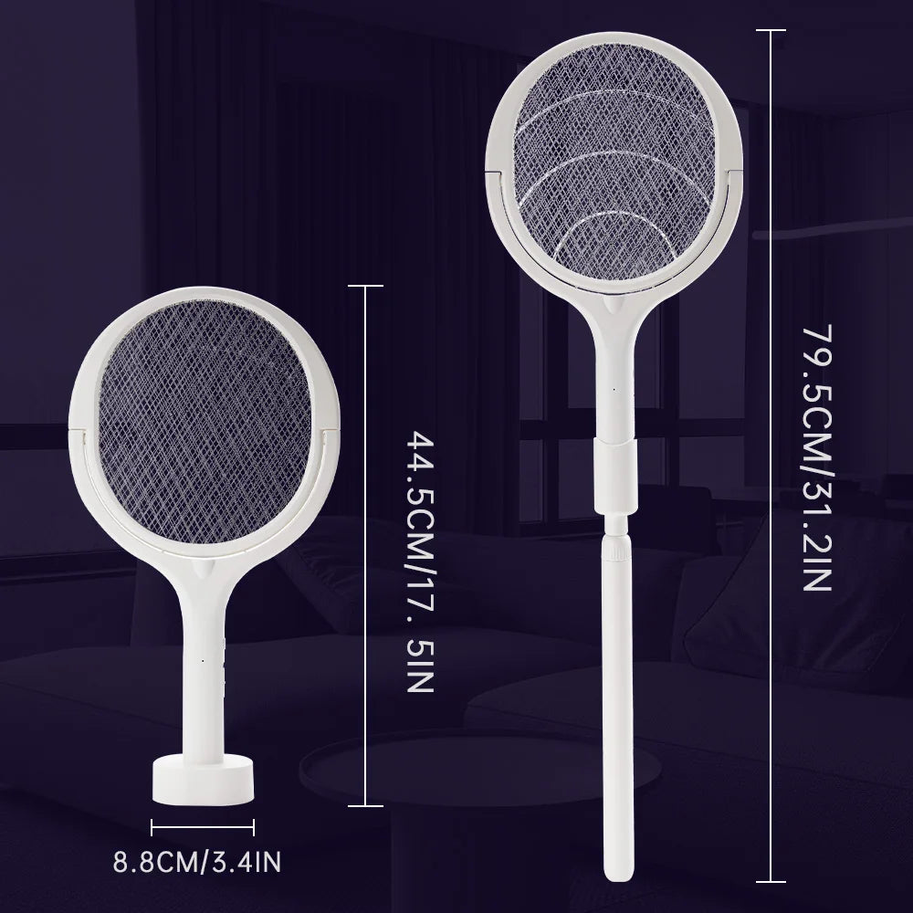 UniQuick Rotating Head Bug Zapper Racket Rechargeable for House Hold