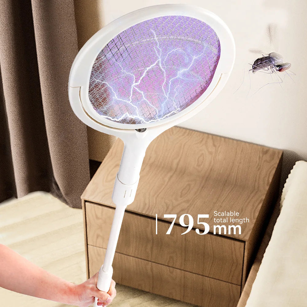 UniQuick Rotating Head Bug Zapper Racket Rechargeable for House Hold