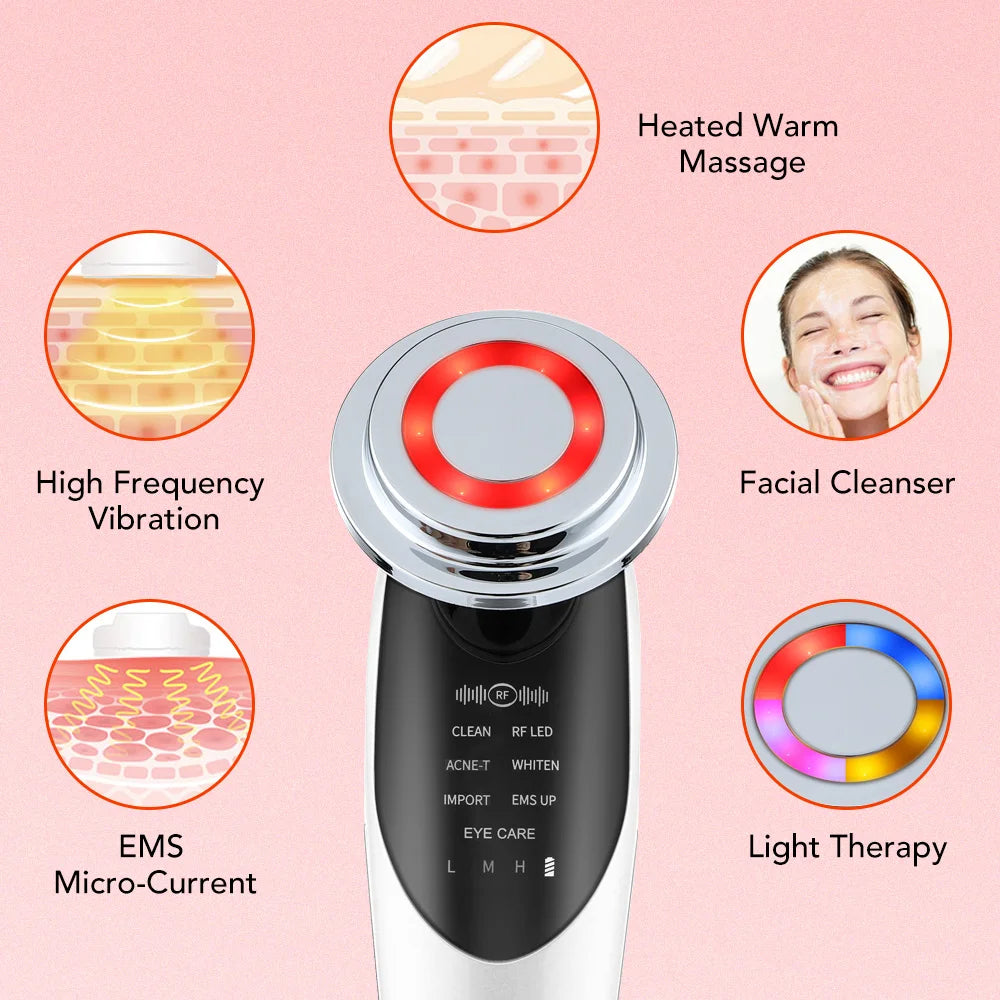 7 in 1 Face Massager for Face Lifting and Skin Rejuvenation