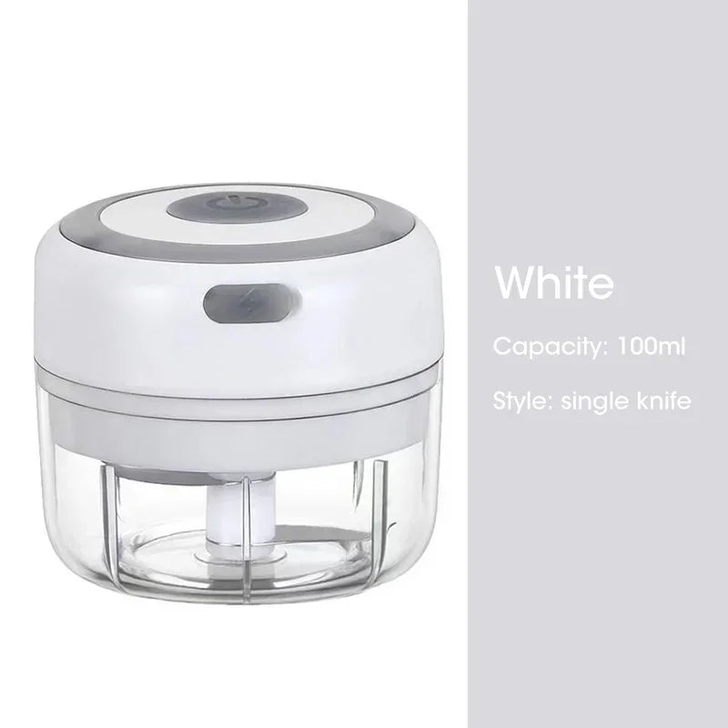 Mini Electric Garlic Chopper USB Charging 100,250,300ML