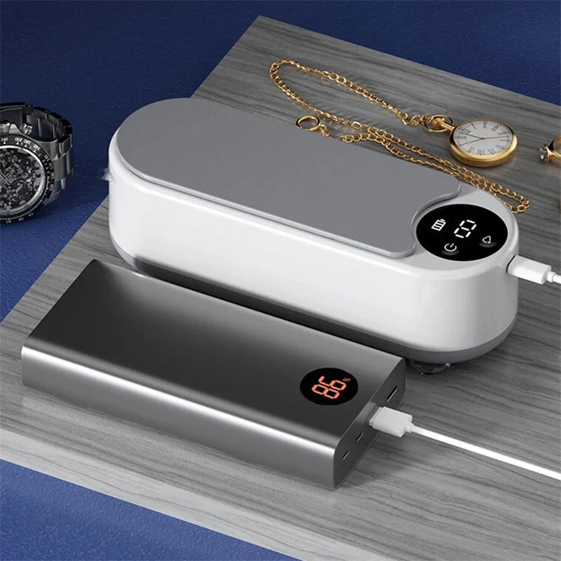Portable Ultrasonic Cleaner Pod Jewelry, Glasses, Makeup Brushs - 450ml