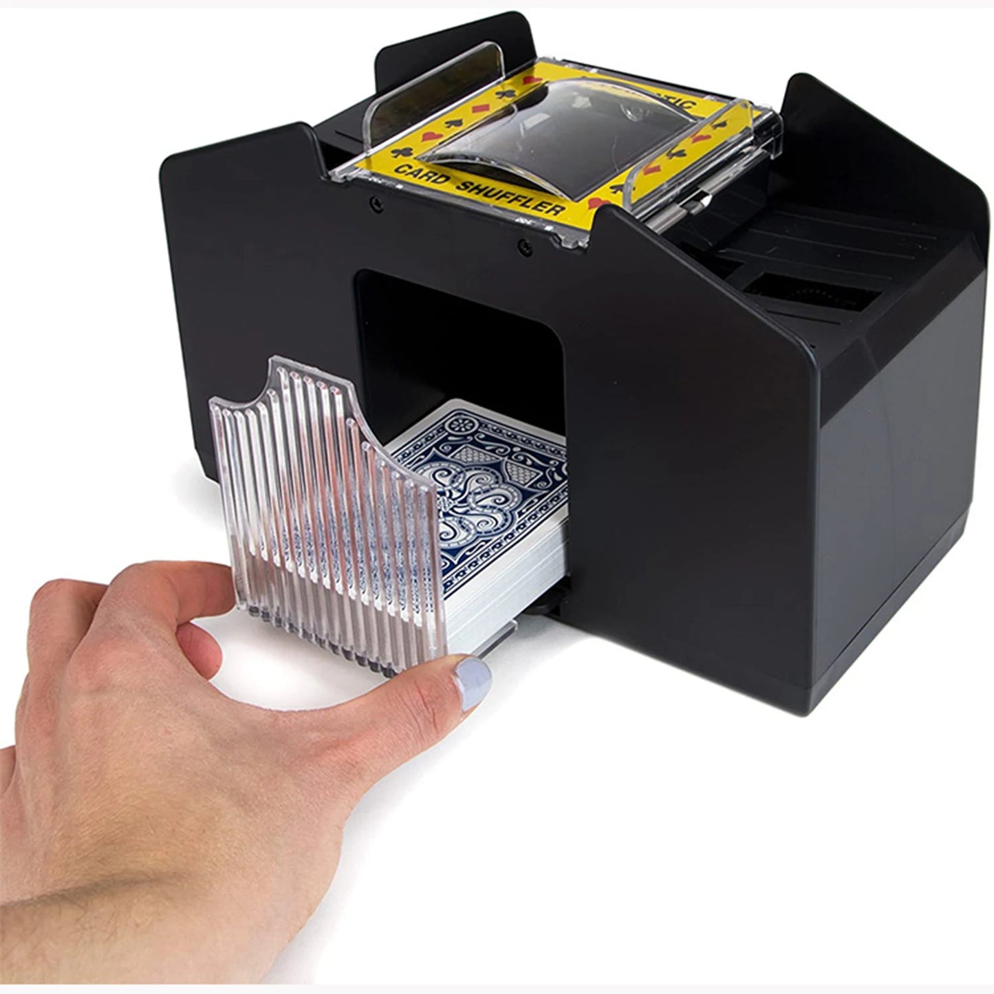 Automatic Playing Card Shuffler for Poker and Other Card Games