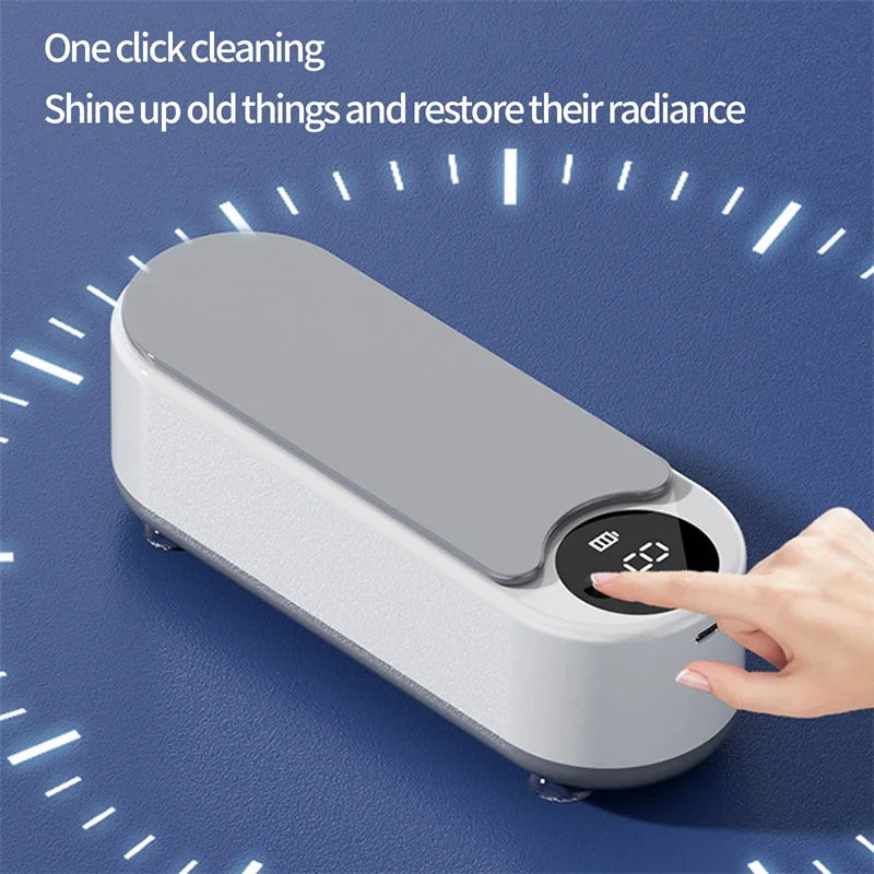 Portable Ultrasonic Cleaner Pod Jewelry, Glasses, Makeup Brushs - 450ml