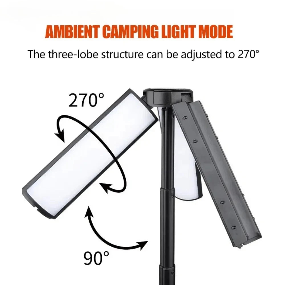 2 in 1 Rechargeable Telescopic Camping Lantern and Flashlight
