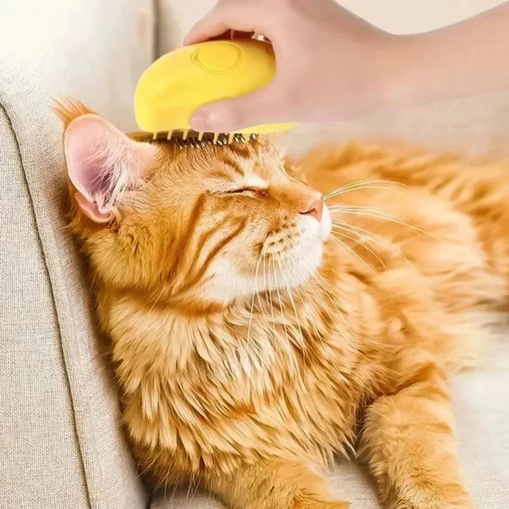Cat/Dog Steam Silicon Brush For Hair Grooming