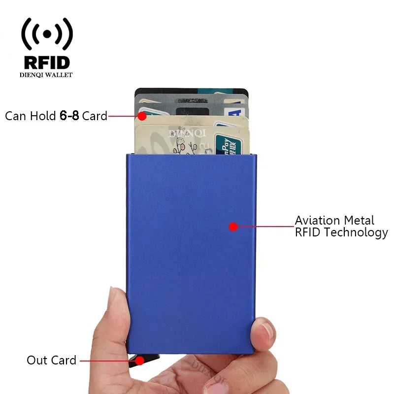 RFID Metal Credit Card Smart Wallet
