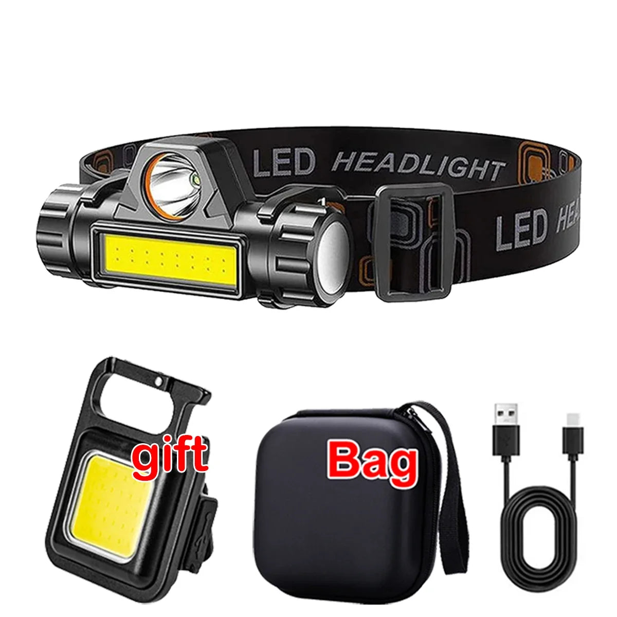 LumosPro Max Rechargeable COB Headlamp