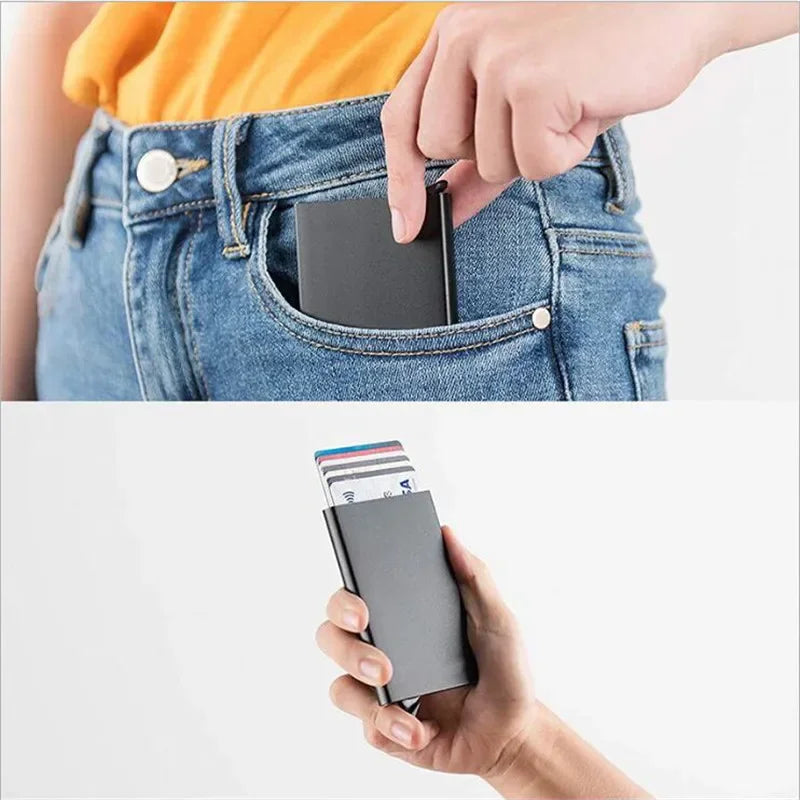 RFID Metal Credit Card Smart Wallet