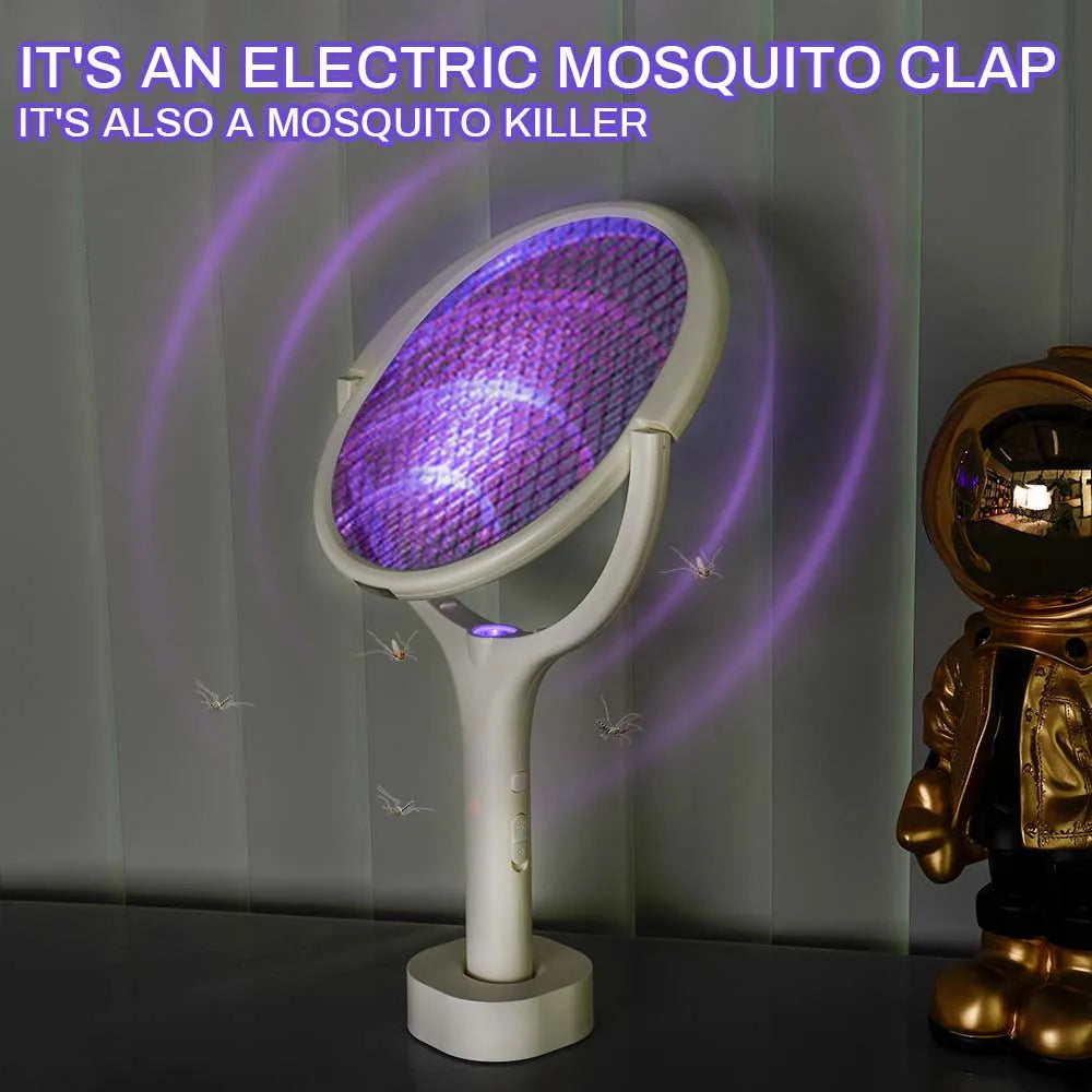 UniQuick Rotating Head Bug Zapper Racket Rechargeable for House Hold