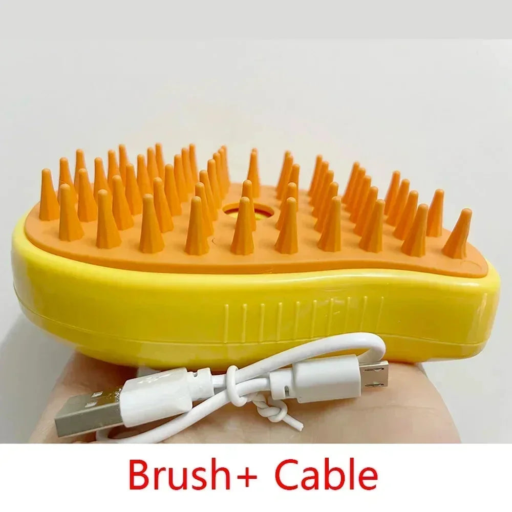 Cat/Dog Steam Silicon Brush For Hair Grooming