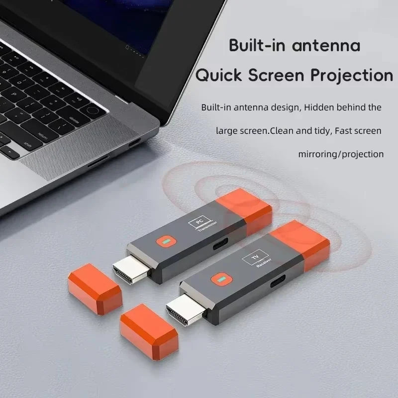 Wireless HDMI Video Transmitter and Receiver For PC Laptop To Projector Monitor