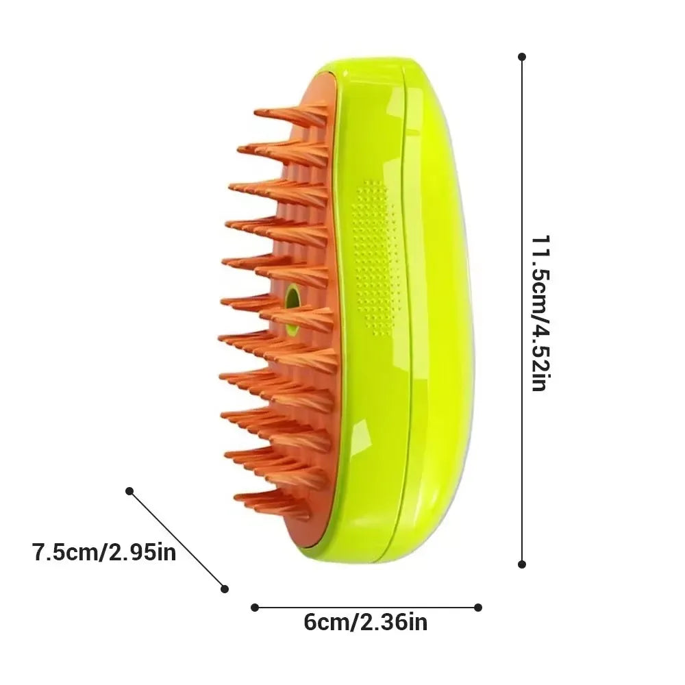 Cat/Dog Steam Silicon Brush For Hair Grooming