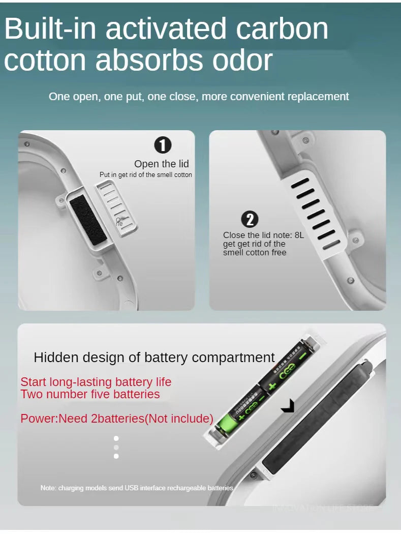 8L/7L Smart Automatic Trash Can