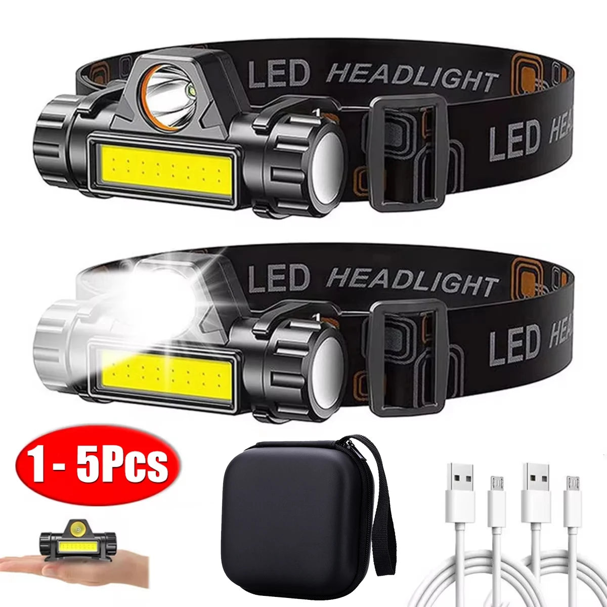 LumosPro Max Rechargeable COB Headlamp