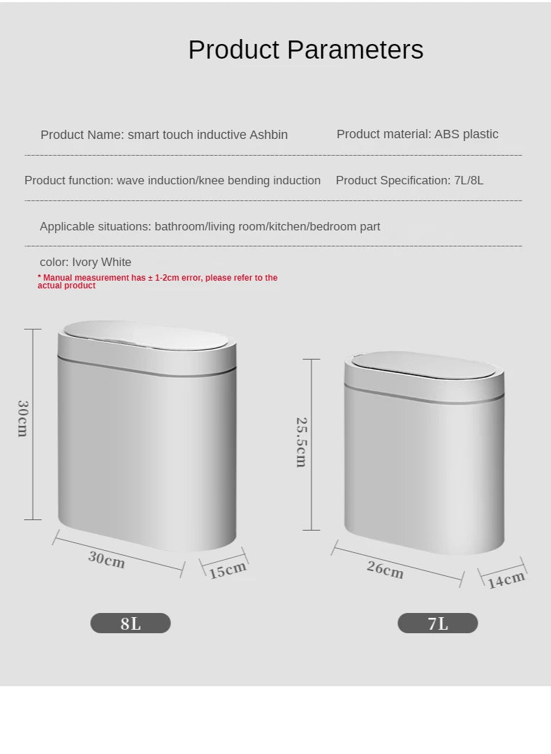 8L/7L Smart Automatic Trash Can