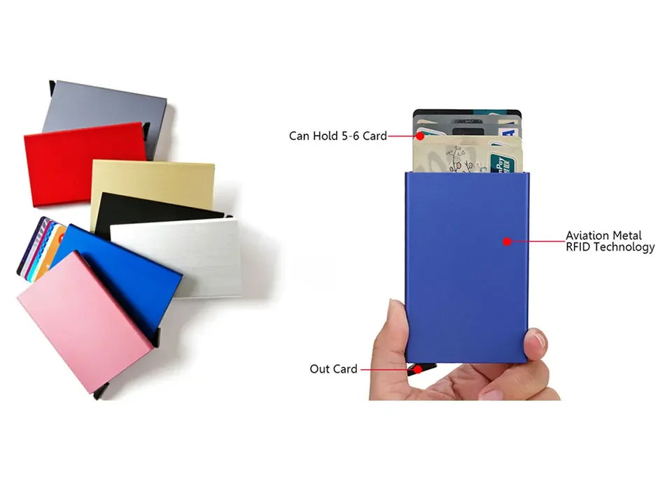 RFID Metal Credit Card Smart Wallet