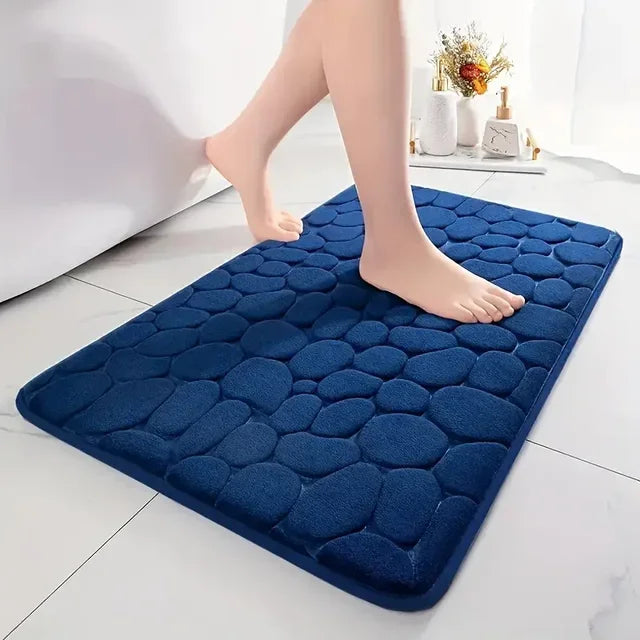 3D Anti Slip Bathroom Mat Machine Washable Quick Drying