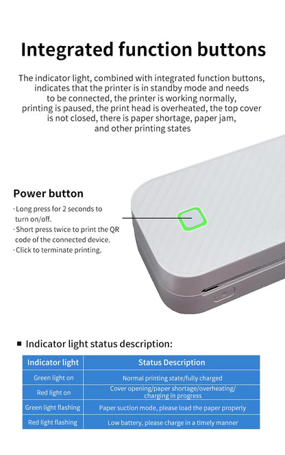 Inkless Portable Printer By TheUniQiuck