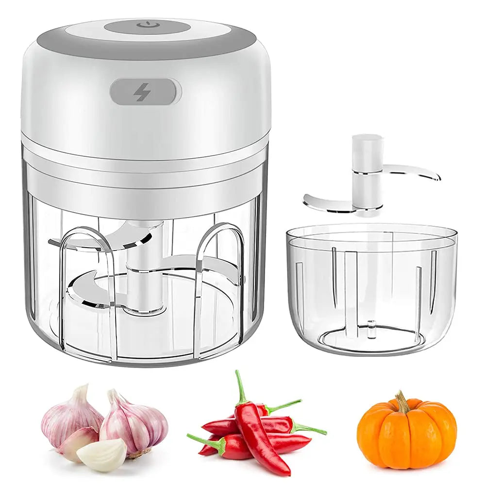 Mini Electric Garlic Chopper USB Charging 100,250,300ML