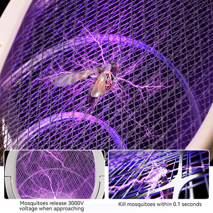 UniQuick Rotating Head Bug Zapper Racket Rechargeable for House Hold