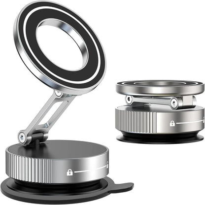 Magnetic Aluminum Alloy Car Phone Holder with 360° Rotation