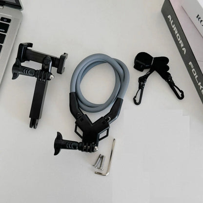 TUQ Universal Adjustable Phone Clip Holder With Chest Strap