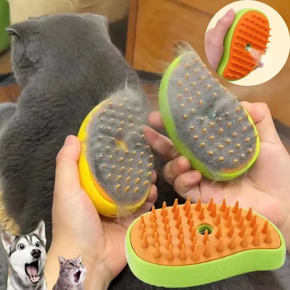 Cat/Dog Steam Silicon Brush For Hair Grooming