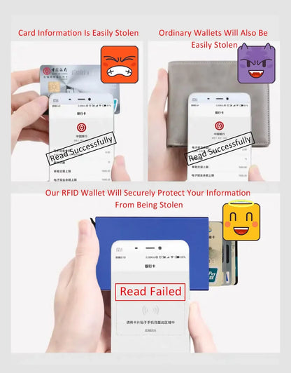 RFID Metal Credit Card Smart Wallet