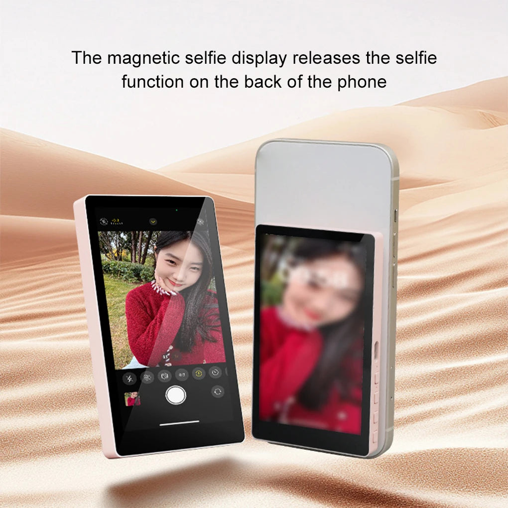 Phone Selfie Monitor Screen for Vlog  and Live Stream -For iPhone and Android