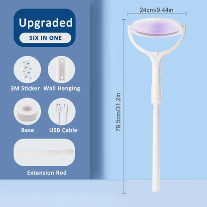 UniQuick Rotating Head Bug Zapper Racket Rechargeable for House Hold