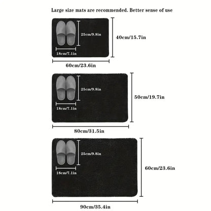 3D Anti Slip Bathroom Mat Machine Washable Quick Drying