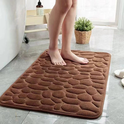 3D Anti Slip Bathroom Mat Machine Washable Quick Drying