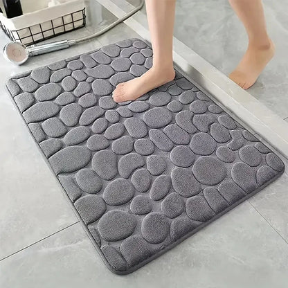 3D Anti Slip Bathroom Mat Machine Washable Quick Drying