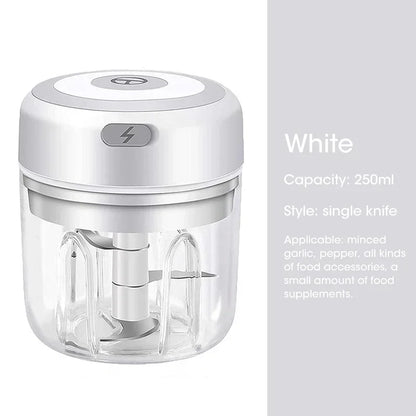 Mini Electric Garlic Chopper USB Charging 100,250,300ML
