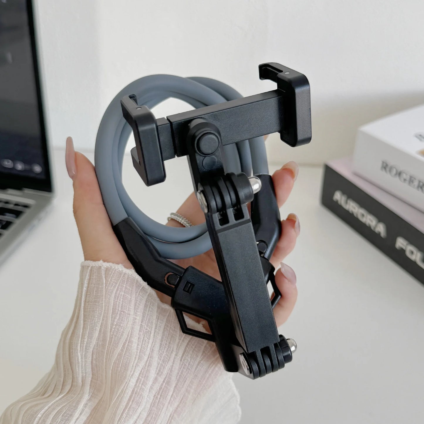 TUQ Universal Adjustable Phone Clip Holder With Chest Strap