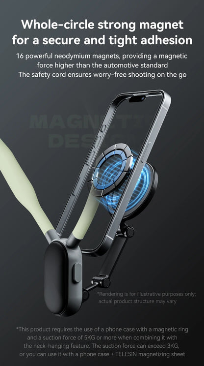 TUQ Silicone Magnetic Quick Release Neck Mount