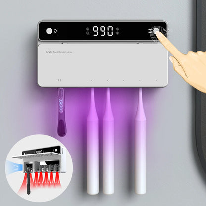 UV Toothbrush Holder with Rechargeable Fast Drying & Sterilization