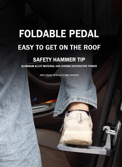 TheUniQuick Roof Access Door Step Hook Stand Pedals/ Safety Hammer