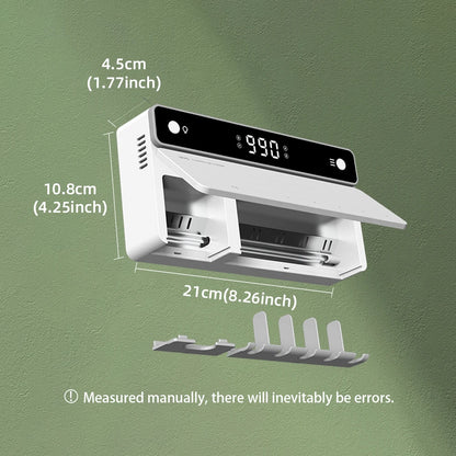 UV Toothbrush Holder with Rechargeable Fast Drying & Sterilization