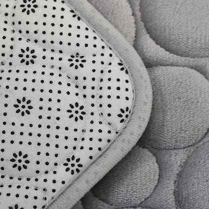 Water-absorbing and Non-slip Bathroom Floor Mat Stone Pattern- 3 Pcs Set